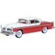 Oxford Diecast 1955 Chrysler New Yorker Deluxe Coupe St. Regis Tango Red/Platinum 87CNY55001