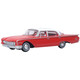 Oxford Diecast 1960 Ford Fairlane 500 Town Sedan Monte Carlo Red/Corinthian White 87FF60001