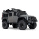 Traxxas 82256-4 TRX-4 Defender Silver Edition RC crawler with portal axles, clipless body, and Titan 21T motor