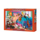 Castorland C-104475 Naughty Puppies 1000 piece jigsaw puzzle featuring mischievous dog artwork with smooth finish and precision-cut pieces