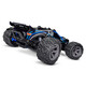 Traxxas Rustler 4X4 Bl-2S Stadium Truck - Blue 67164-4BLUE Rear