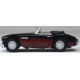 Oxford Diecast Austin Healey 3000 Black/Burgundy 1/76 scale diecast model with display‑ready finish