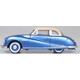 Oxford Diecast 76ATL006 Austin Atlantic Coupe Blue/Ivory Diecast Model