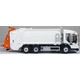 Oxford Diecast 76DE003 Dennis Eagle Olympus Refuse Truck White Miniature Replica