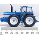 Blue Ford County Tractor Oxford Diecast 76FCT001 Limited Edition Model