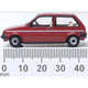Oxford Austin Mini Metro Emberglow (Princess Diana) 76MET001 Side