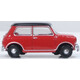 Oxford Diecast 76MN012 Austin Cooper Mini Tartan Red/Black Miniature Replica