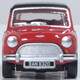 Oxford Diecast 76MN012 Austin Cooper Mini Tartan Red/Black Diecast Model