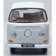 Oxford Diecast 76VW032 VW Bay Window Camper Silver Grey/White Diecast Model