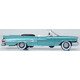 Oxford Diecast 87CC61005 1961 Chrysler 300 Convertible (Open) Pinehurst Green Miniature Replica
