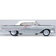 Oxford Diecast 87OC57003 1957 Oldsmobile 88 Convertible (closed) Juneau Gray/Accent Red/White Miniature Replica