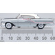 1957 Oldsmobile 88 Convertible (closed) Juneau Gray/Accent Red/White Oxford Diecast 87OC57003 Limited Edition Model