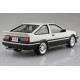 Aoshima AE86 Levin 1/24 (005965#) with realistic proportions, fine exterior detail and high-quality plastic parts