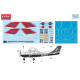 Academy 1/48 Cessna 172 Skyhawk Civil Air Patrol plastic model kit with detailed fuselage and wings