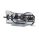 Underside of Arrma 1/16 Mini Kraton 3S DSC 4X4 RTR body shell showing internal reinforcement structure and painted exterior graphics