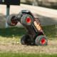 Arrma Quake 4S 1/8 scale Black Red ARA4437T1 showcasing oversized tyres, responsive handling and extreme terrain performance