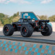 Arrma Outcast EXB 8S – 1/5 scale stunt truck with matte/gloss black body and dBoots Back-Flip tires