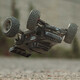 Arrma Notorious V6 BLX 6S Stunt Truck 4WD Black Action