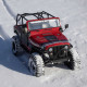 Axial 1/10 SCX10 III Jeep CJ-7 RTR (AXI03008V2T1) featuring red finish, 4WD capability and realistic trail styling