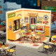 Rolife Night Out Food Stall DIY Miniature House – Robotime wooden construction kit with hybrid beer and barbecue store design