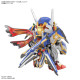 Bandai SDW Heroes Onmitsu Gundam Aerial rear view with swords stored on the back.