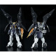Bandai HGAC Deathscythe – Gundam model posed in combat stance with scythe and cloak