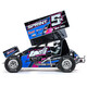 Losi 22S Sprint Car, Blue LOS-1387T1 Side