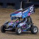 Losi 22S Sprint Car, Blue LOS-1387T1 Action