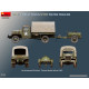 MiniArt 53066 G7117 Cargo Truck with Water Trailer featuring detailed 1/35 parts, crisp moulding and WWII-era equipment