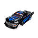 Pro-Line Racing 1/16 Pre-Cut Brute Black Body for Arrma Mini Kraton showing black and blue graphics, Pro-Line and Arrma branding, simulated headlights and tinted windows