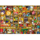 Ravensburger RB00652-7 The Kitchen Cupboard 1000 piece jigsaw puzzle featuring a detailed pantry scene