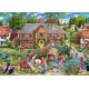 Ravensburger RB01526-0 Village Life 1000 piece jigsaw puzzle featuring a detailed countryside village scene