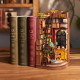 Robotime Book Nook Puzzle – Cozy Study Scene with Wooden Furniture and Wall Art