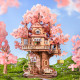 Rolife Sakura Tree House – Eco-Friendly 3D Puzzle with Forest-Themed Details